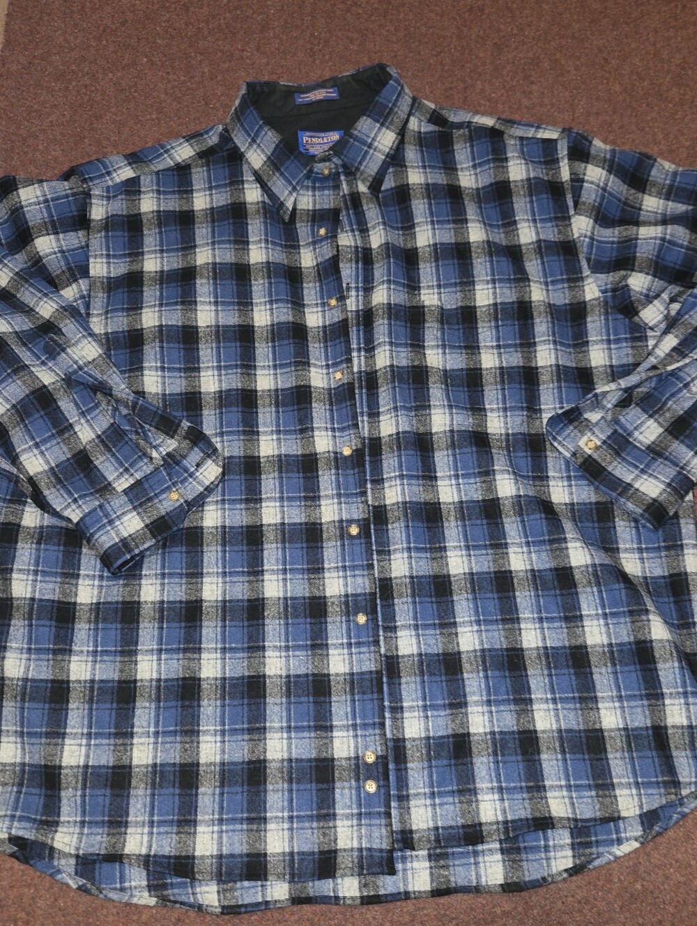 Pendleton Rn 29685 Blue Plaid Size XXL Y2k Excellent Condition